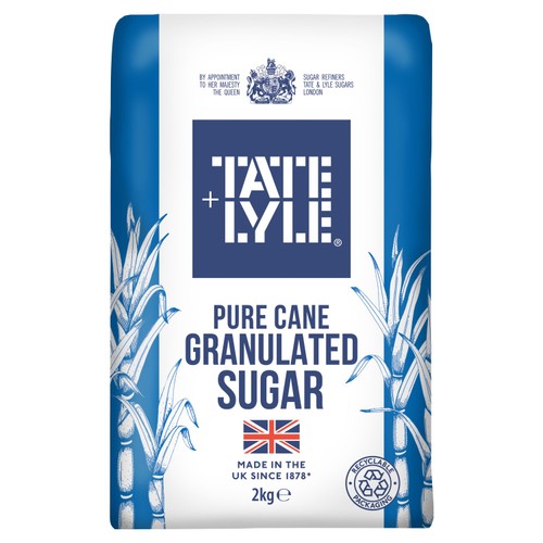 Tate And Lyle White Granulated Sugar 2kg