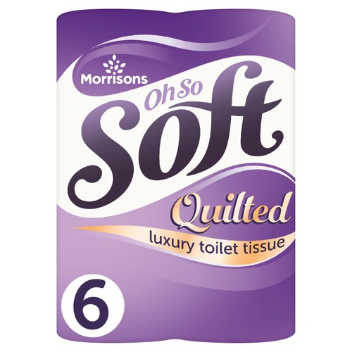 Morrisons Oh So Soft 6 Quilted Luxury Toilet Tissue Longer Rolls thumbnail 2