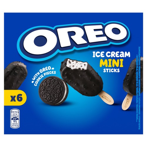 Oreo Ice Cream Mini Sticks 6 Pack