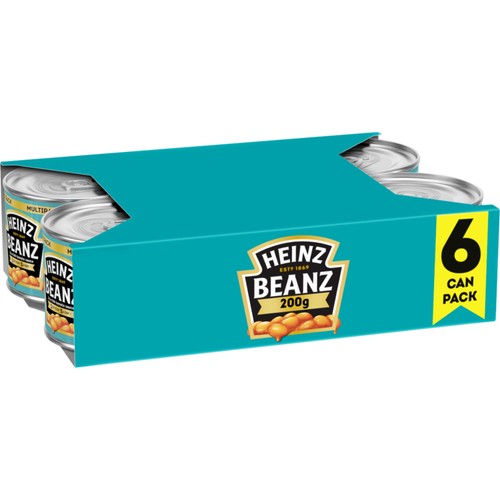 Heinz Baked Beans in Rich Tomato Sauce 6 x 200g thumbnail 2