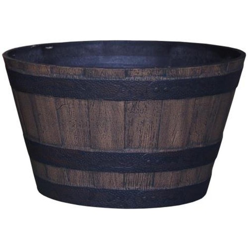 Mims Plastic Whiskey Barrel Planter 45cm