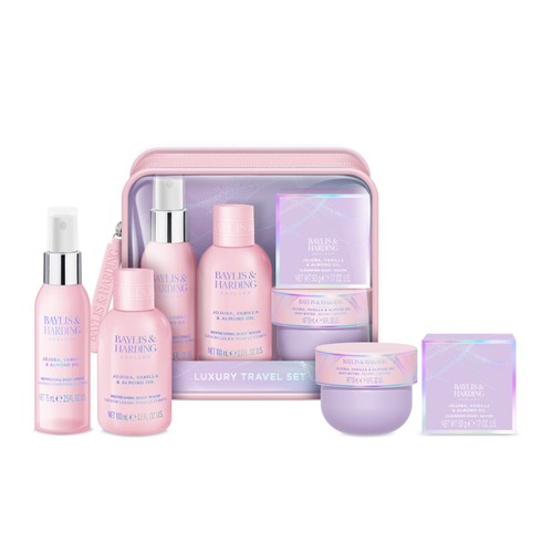 Baylis & Harding Jojoba, Vanilla & Almond Oil Travel Wash Bag Gift Set thumbnail 2