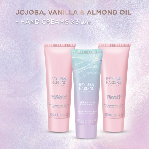 Baylis & Harding Jojoba Vanilla & Almond Oil Hand Treats Gift Set thumbnail 4