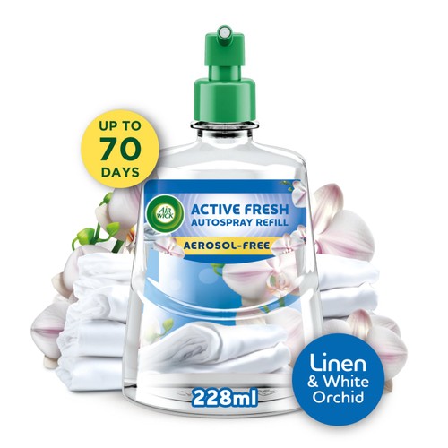 Air Wick Active Fresh Refill Linen & White Orchid   228ml