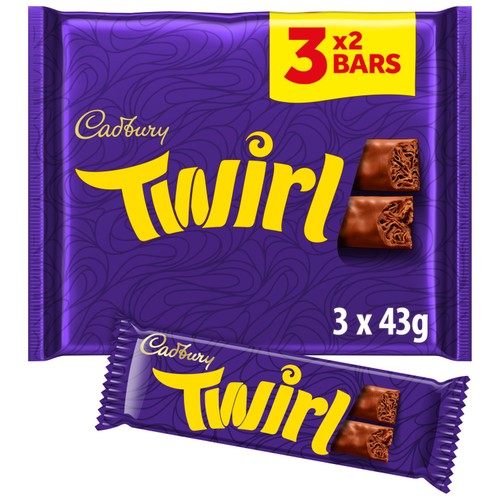 Cadbury Twirl Milk Chocolate 3 Pack Multipack