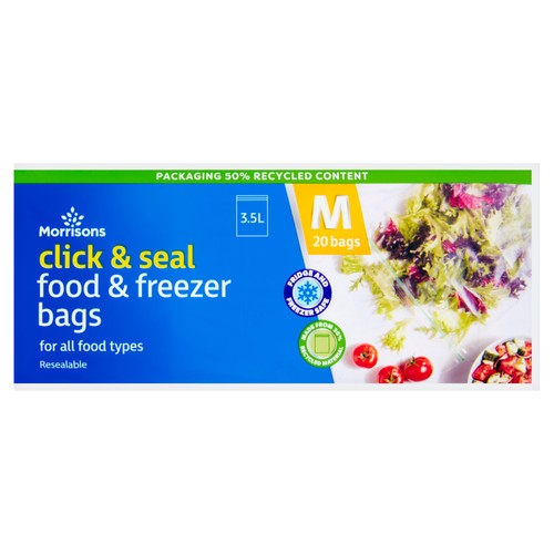 Morrisons Click & Seal Food Bags Medium 