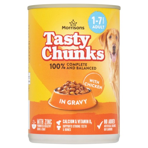 Morrisons Adult Dog Tasty Chunks In Gravy With Chicken 400g