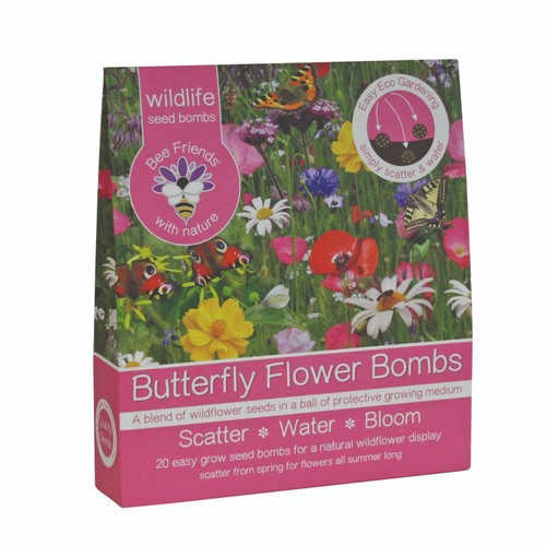 Bee Friends Butterfly Seed Bombs   20 pack