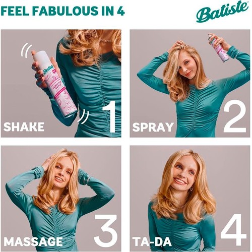 Batiste Sensitive Scalp Lightly Fragranced Dry Shampoo   200ml thumbnail 2