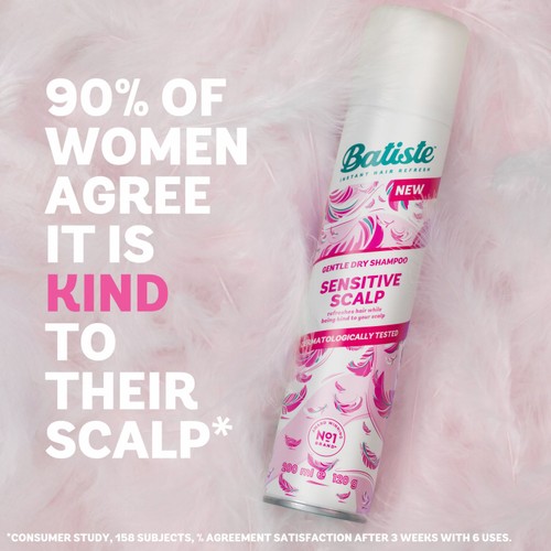 Batiste Sensitive Scalp Lightly Fragranced Dry Shampoo   200ml thumbnail 5