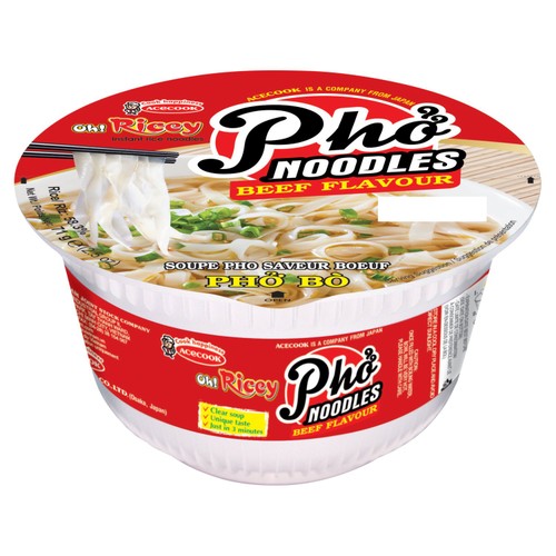 Oh Ricey Instant Rice Noodles Beef Flavour 