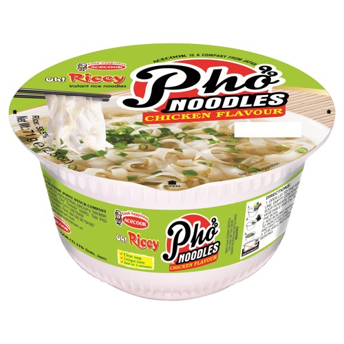 Oh Ricey Instant Rice Noodles Chicken Flavour 