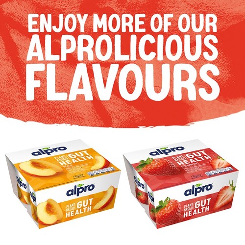 Alpro Strawberry Gut Health Yogurt 4 x 125g thumbnail 5
