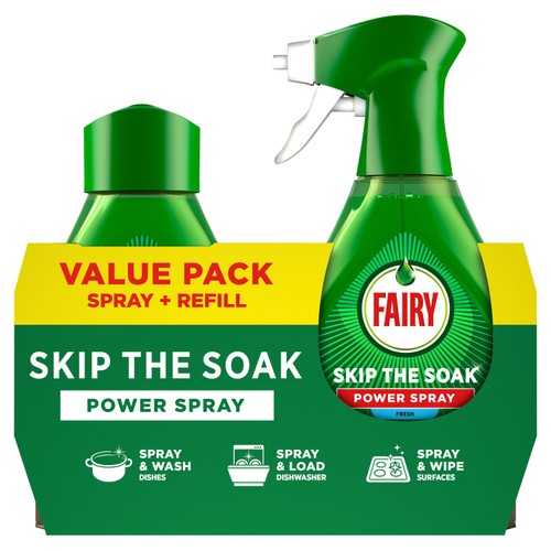 Fairy Skip The Soak Fairy Dish Power Spray Fresh   1000ml