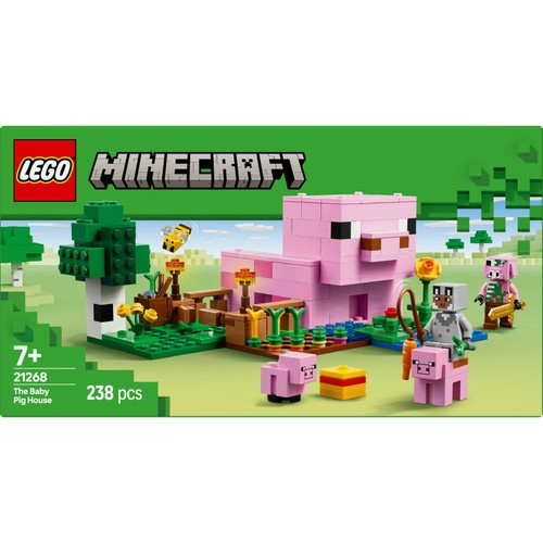 LEGO Minecraft The Baby Pig House Toy for Kids 21268 thumbnail 2