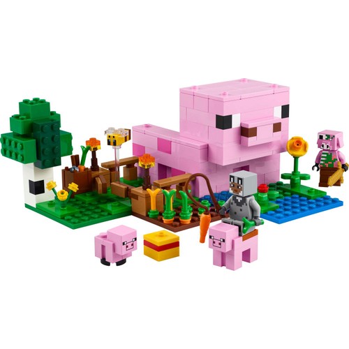 LEGO Minecraft The Baby Pig House Toy for Kids 21268 thumbnail 3