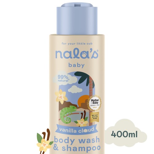 Nala's Baby Body Wash & Shampoo Vanilla Cloud   400ml