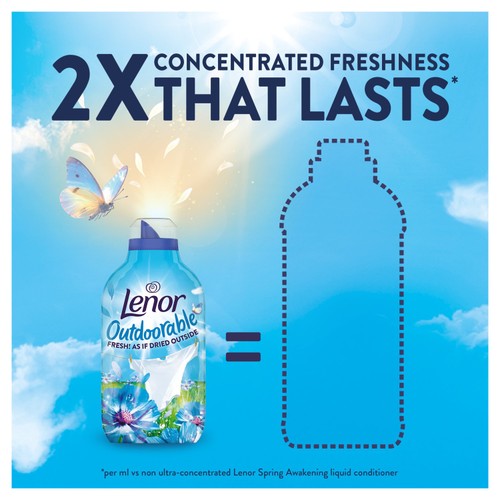 Lenor Outdoorable Spring Awakening Fabric Conditioner Liquid   86 Washes thumbnail 2