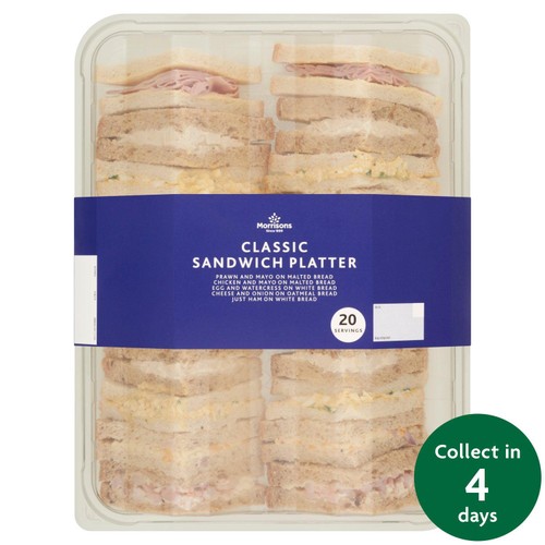 Classic Sandwich Platter (20 Pieces) - Eat On Same Day   FTO