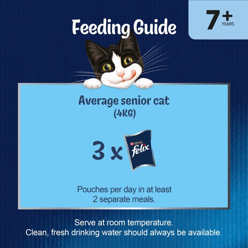 FELIX As Good As it Looks Senior 7+ Meat in Jelly Wet Cat Food 12x85g thumbnail 2
