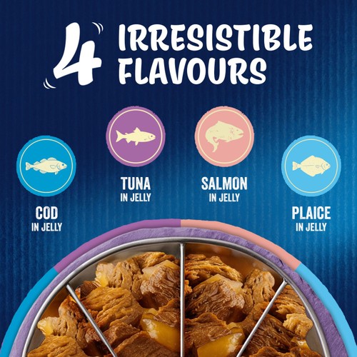 FELIX As Good As it Looks Ocean Feasts in Jelly Wet Cat Food 40x85g thumbnail 2