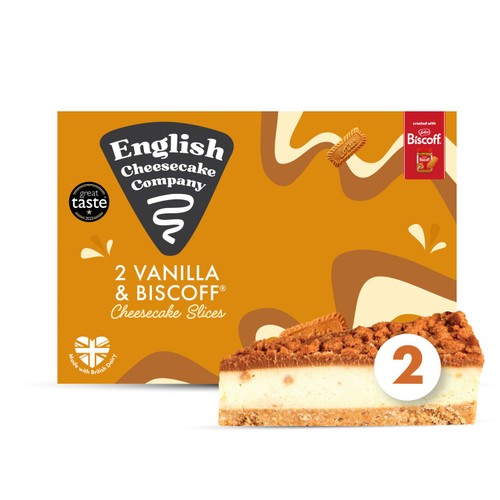 English Cheesecake Company Biscoff Cheesecake Slices  2 x 90g thumbnail 2