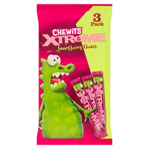 Chewits Xtreme Sour Cherry 3 Pack