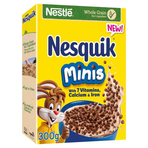 Nestle Nesquik Chocolate Minis Cereal 300g thumbnail 2