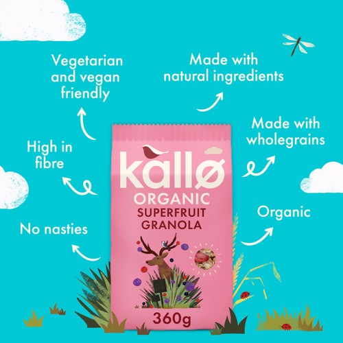 Kallo Organic Superfruit Granola 350g thumbnail 5