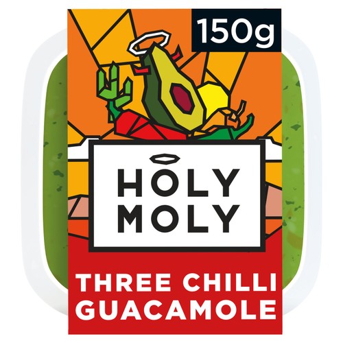Holy Moly Three Chilli Guacamole Dip 150g