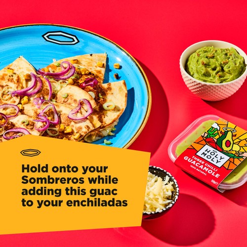Holy Moly Three Chilli Guacamole Dip 150g thumbnail 2