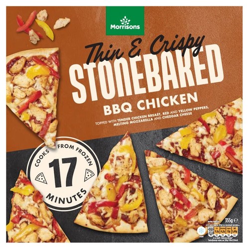 Morrisons Stonebaked BBQ Chicken Pizza 