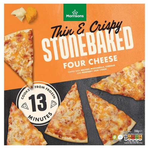 Morrisons Stonebaked Four Cheese Pizza 