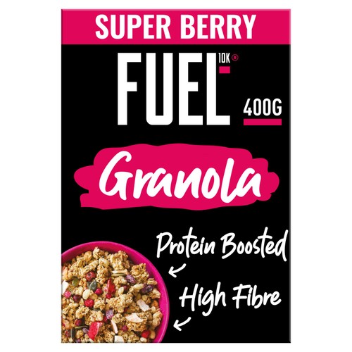 FUEL10K Super Berry Protein Granola Breakfast Cereal   400g