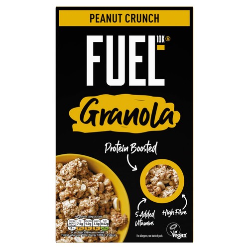 FUEL10K Peanut Crunch Protein Granola Breakfast Cereal 400g thumbnail 2