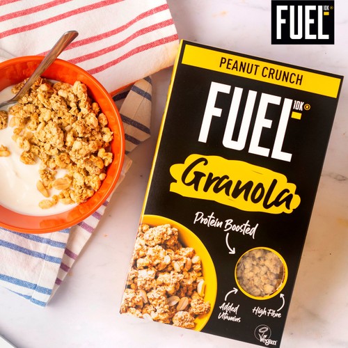FUEL10K Peanut Crunch Protein Granola Breakfast Cereal 400g thumbnail 4