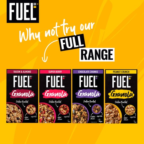 FUEL10K Peanut Crunch Protein Granola Breakfast Cereal 400g thumbnail 5