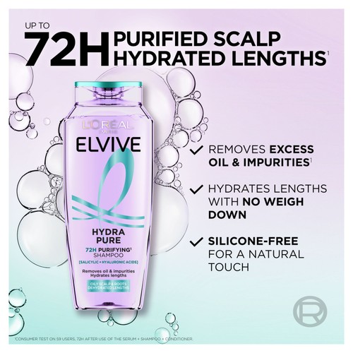 L'Oreal Elvive Hydra Pure Shampoo   400ml thumbnail 2