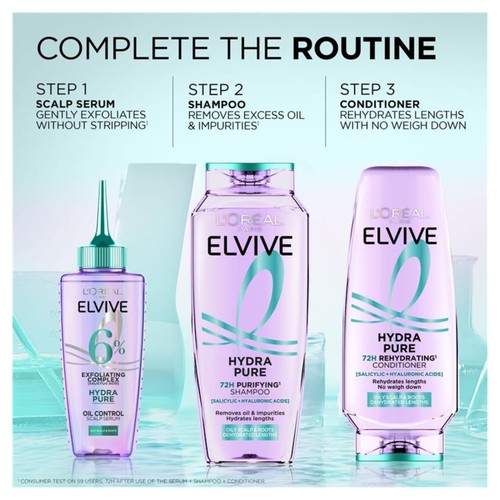 L'Oreal Elvive Hydra Pure Shampoo   400ml thumbnail 3