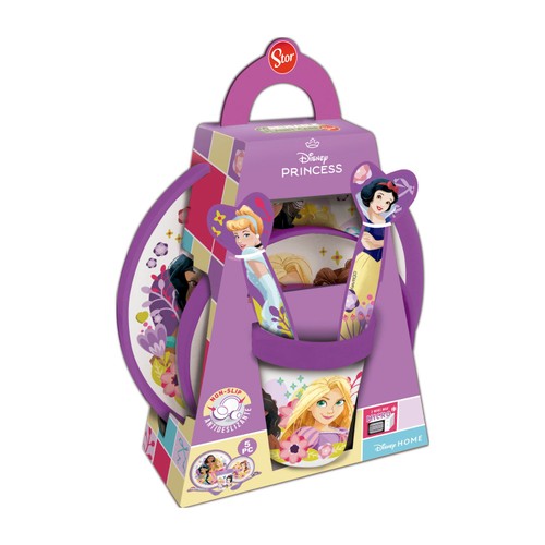 Stor Non Slip 5 Pcs Bicolor Premium Set Princess Courageous Heart