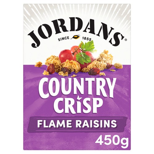 Jordans Country Crisp Flame Raisins Breakfast Cereal   450g