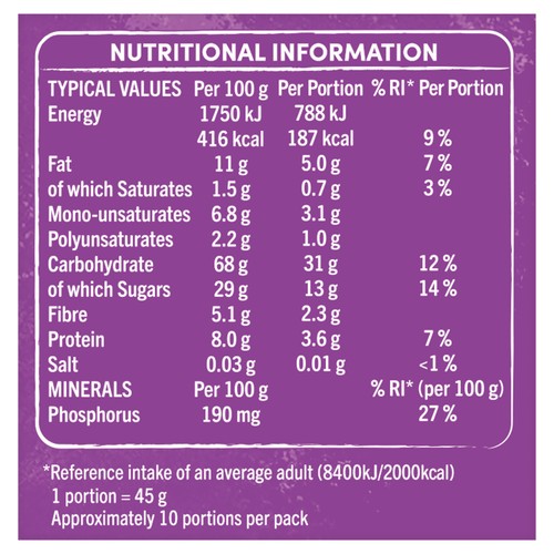 Jordans Country Crisp Flame Raisins Breakfast Cereal   450g thumbnail 3