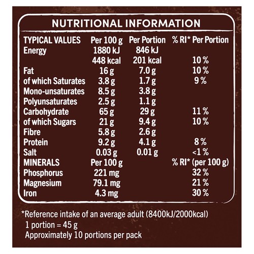 Jordans Country Crisp Dark Chocolate Breakfast Cereal   450g thumbnail 3