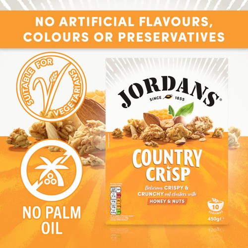 Jordans Country Crisp Honey & Nuts Breakfast Cereal   450g thumbnail 4