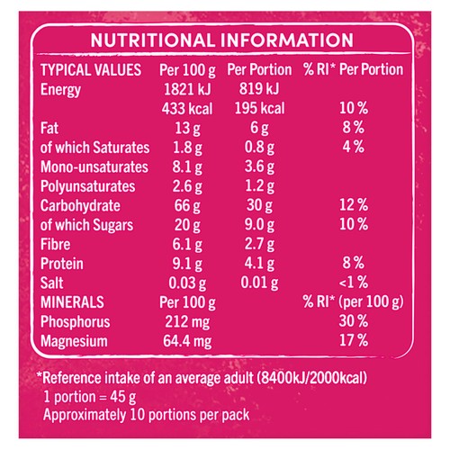 Jordans Country Crisp Raspberry Breakfast Cereal   450g thumbnail 3