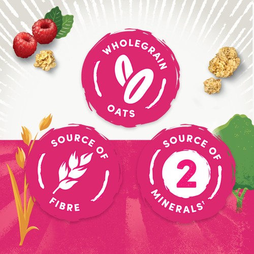 Jordans Country Crisp Raspberry Breakfast Cereal   450g thumbnail 5