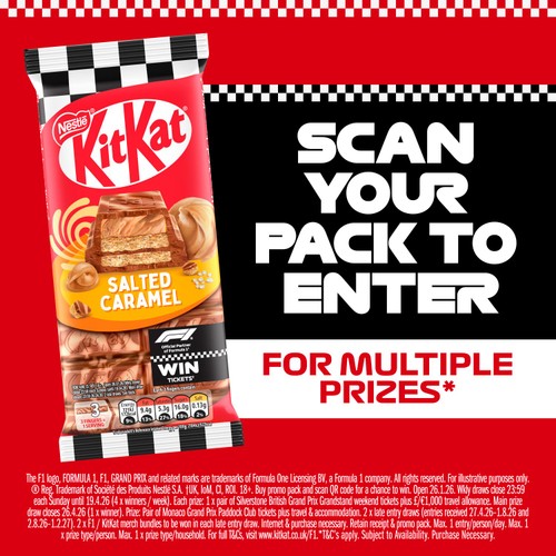 KitKat Salted Caramel Chocolate Sharing Bar 99g thumbnail 3