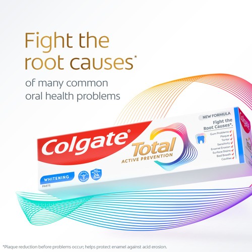 Colgate Total Active Prevention Teeth Whitening Toothpaste Pump 100ml thumbnail 2