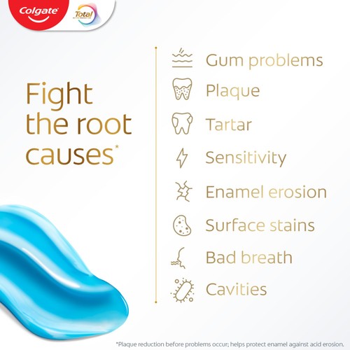 Colgate Total Active Prevention Teeth Whitening Toothpaste 75ml thumbnail 3
