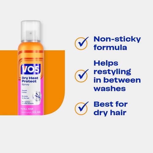 VO5 Dry Heat Protect Spray 200ml thumbnail 4